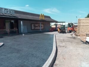DCS McDonalds Brislington Bristol Printed Concrete Drive Thru 1015