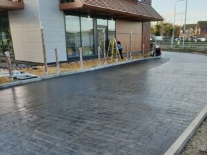 DCS McDonalds Harwich Printed Concrete Drive-Thru Lane