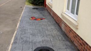 Printed Concrete Paving with Butterfly Feature
